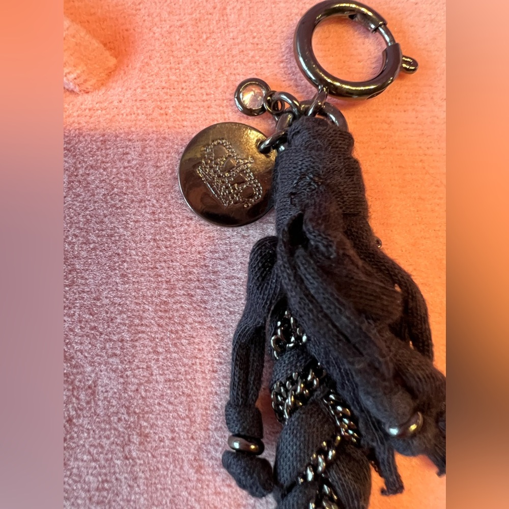 Juicy Couture Black Material and Chain Braided Bracelet - Picture 5 of 6